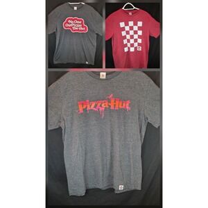Pizza Hut Mens Lot‎ of 3 T Shirts multi colors Graphic Tee Size M NEW!